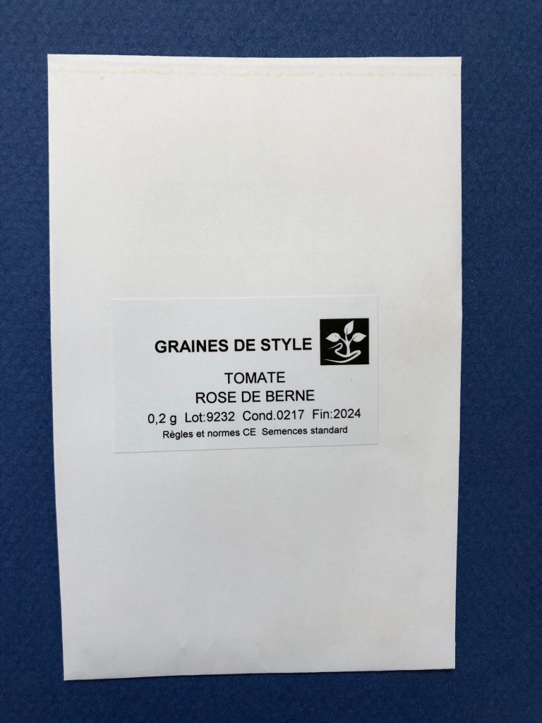 sachet de graines de tomates roses de berne marque graines de style